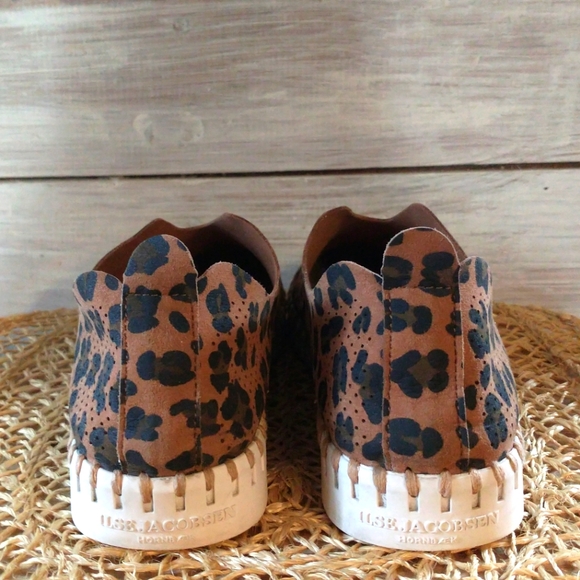 ILSE JACOBSEN Cheetah Print Tulip Flat Slip-On Shoe Size 40 - Picture 5 of 12